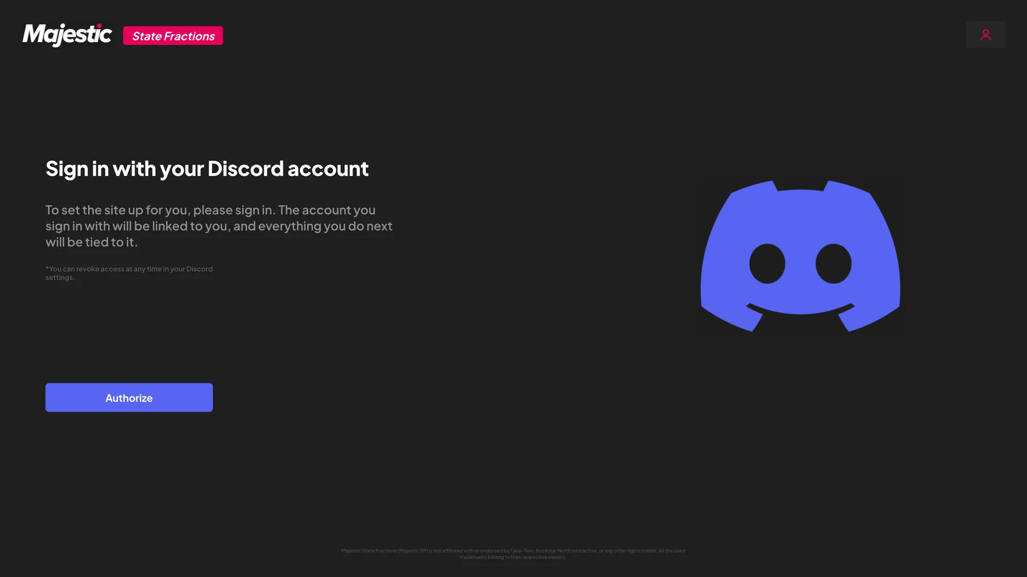 Prisijungimas per Discord